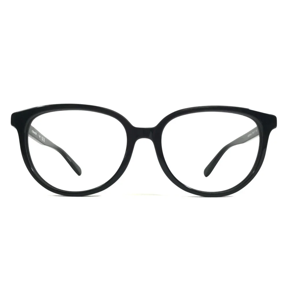 Coach Eyeglasses Frames HC6182F 5002 Shiny Black Gold Square Full Rim 55-17-140 - Picture 2 of 12